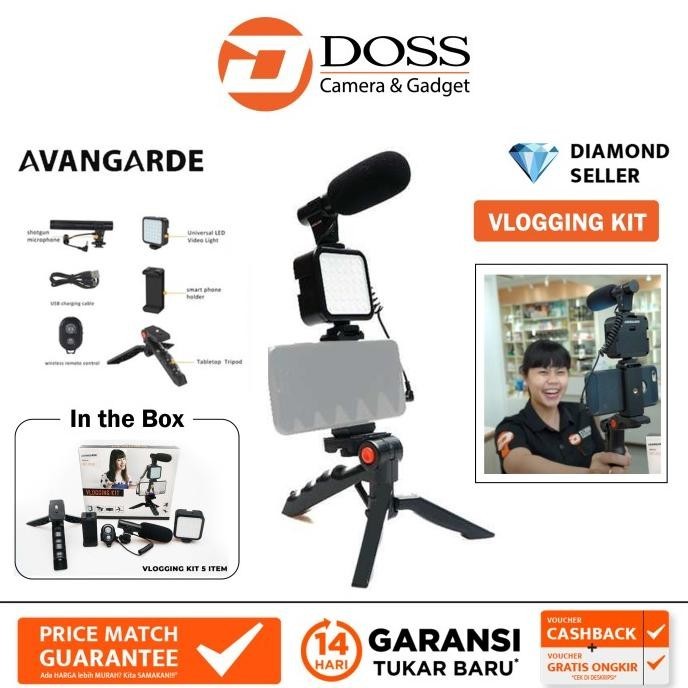 Avangarde Vlogging Kit Combo 5 Item For Video Vlogging 01Lm