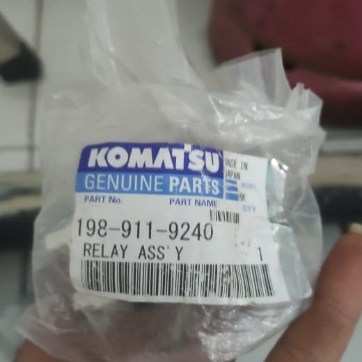 RELAY ASSY GENUINE PARTS KOMATSU 198-911-9240