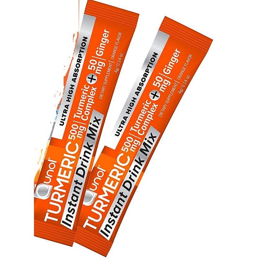

Qunol Turmeric Curcumin Instant Drink Mix Packets Orange 500mg ___maxie