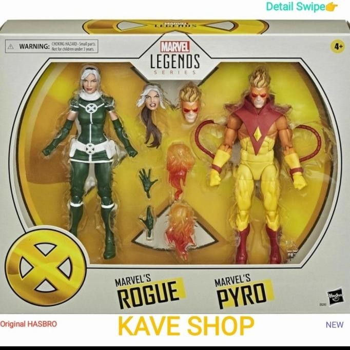 Rogue - Pyro MARVEL Legends Series - Original HASBRO - NEW