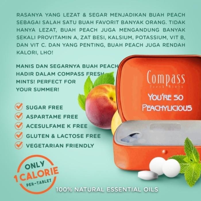 

Compass Fresh Mints Candy 14Gr Sugar Free - Permen Rendah Gula 058