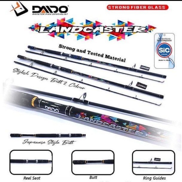 !!! Joran Laut Daido Landcaster 240 270 300 Cm Pancing Composite New