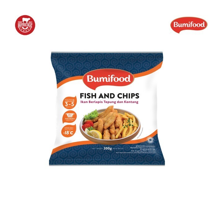 

Ayala - Seafood Olahan, Bumifood Fish And Chips 200Gr