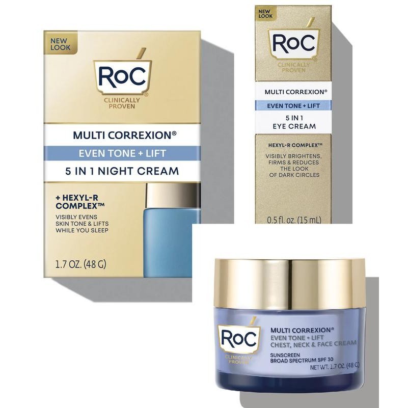 RoC Skincare MULTI CORREXION Even Tone + Lift Eye Night Cream SPF 30 ___maxie
