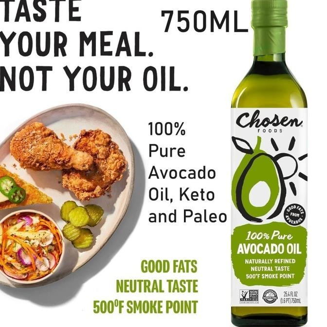 Chosen Foods 100% Pure Avocado Oil Baking Cooking Salad Dressing ___maxie