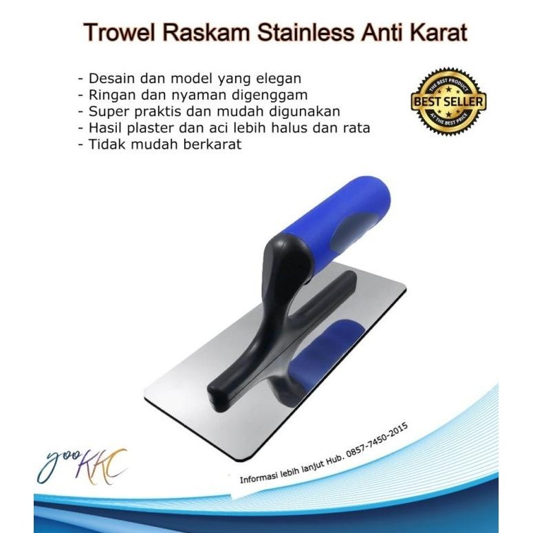 Trowel Raskam Stainless Tahan Karat