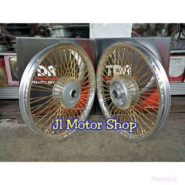 Sepaket Velg Jari Jari Seribu Honda Grand Astrea Prima Supra Honda C70 Dll