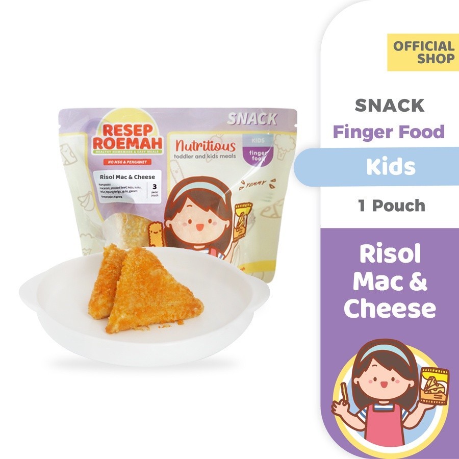 

RR Risol Mac & Cheese / Makanan Sehat Anak Balita / Kids Healthy Homemade Frozen Food / No MSG