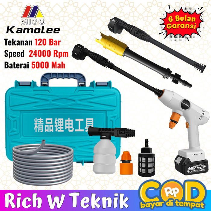 Cordless Brushless Jet Cleaner Alat Cuci Mobil Pembersih Motor Kamolee