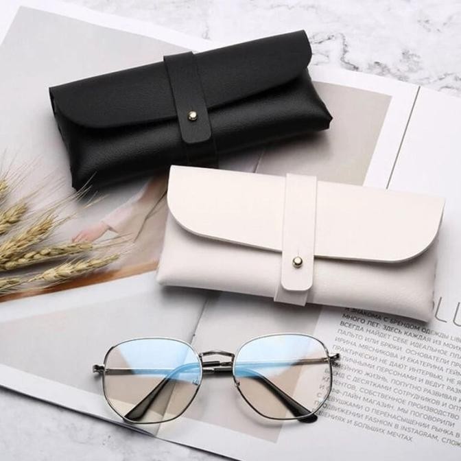 FU Tempat Kacamata Bahan Kulit Kotak Kacamata Box Dompet Kacamata jasonmiadamstu