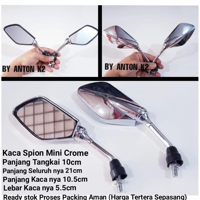KACA SPION CROME CROM VARIASI MOTOR BYSON/XABRE/MX KING/RX KING/VIXION