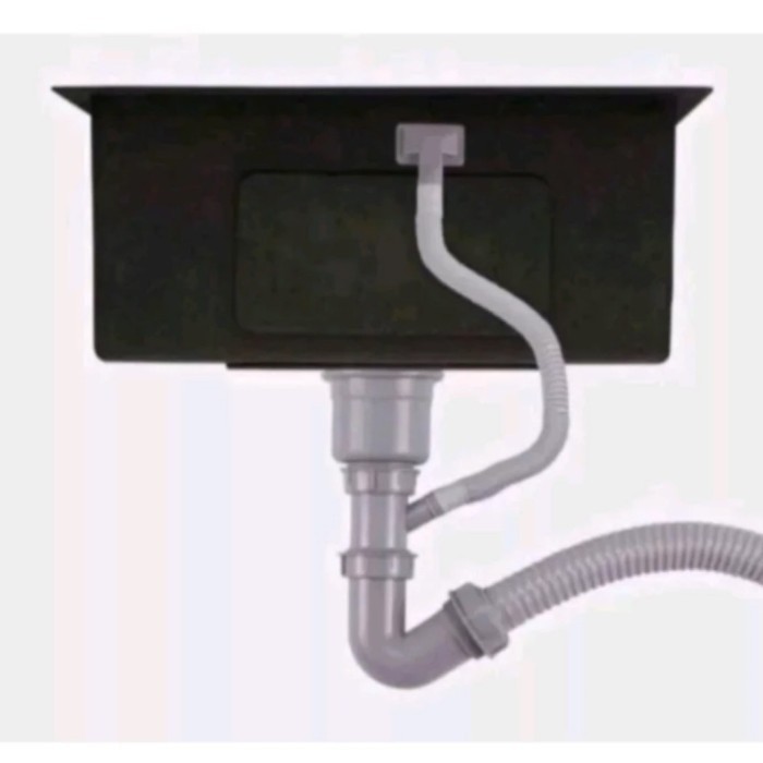 Paket Lengkap Kitchen Sink Inobe 6045 Hitam Sink Inobe 6045 Black