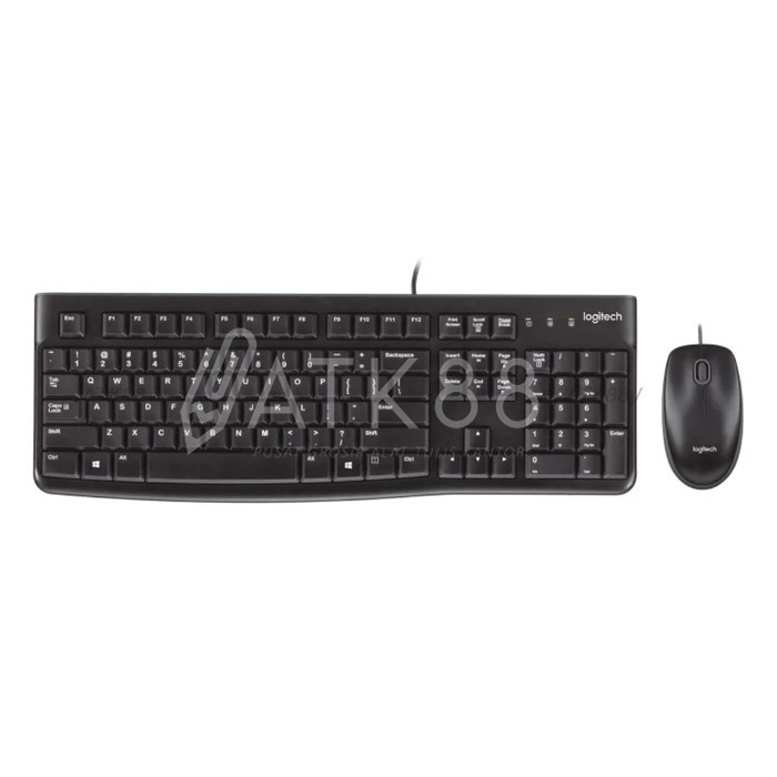 

Keyboard + Mouse Logitech Desktop Combo - Mk120 - Black