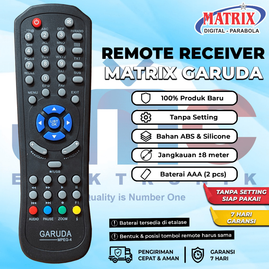 Remot Receiver Parabola Matrix Garuda Burger S2 Next