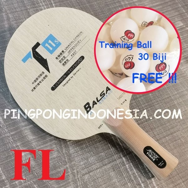 Yinhe T11s - Kayu Blade Carbon Pingpong T-11s T11-s Bet Limba Balsa