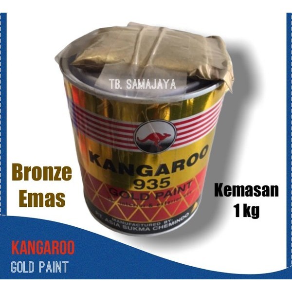 BRONZE EMAS KANGAROO 1 KG. CAT PAGAR WARNA EMAS
