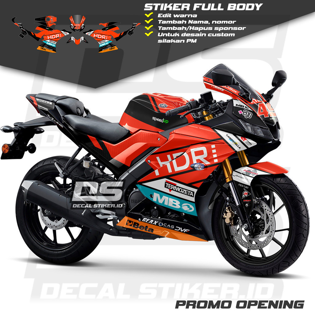 Decal R15 V3 Full Body Keren Stiker R15 V3 Full Body Keren Striping R15 V3 Terbaru Decal R15 V3 Full