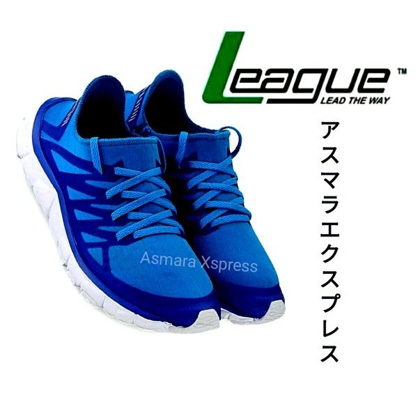 League Original Kumo Hub Sepatu Lari - Flame Scarlet Zinfandel Blue White