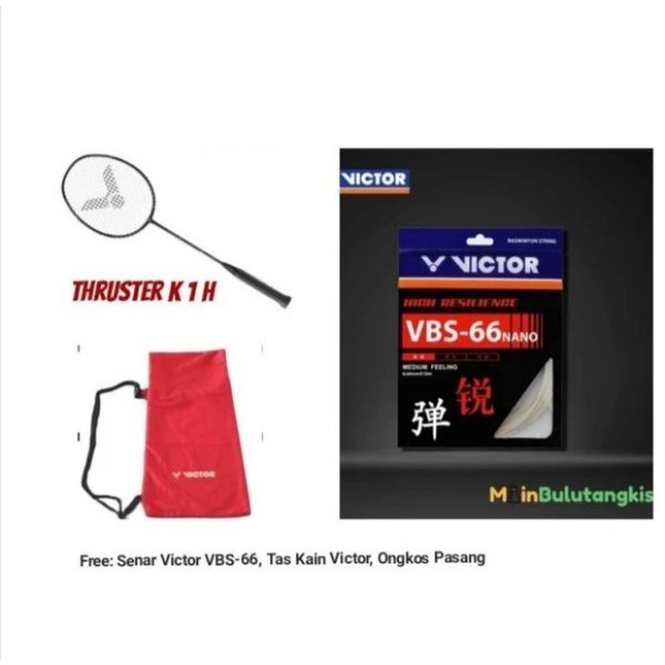 RAKET BADMINTON VICTOR THRUSTER K 1 H