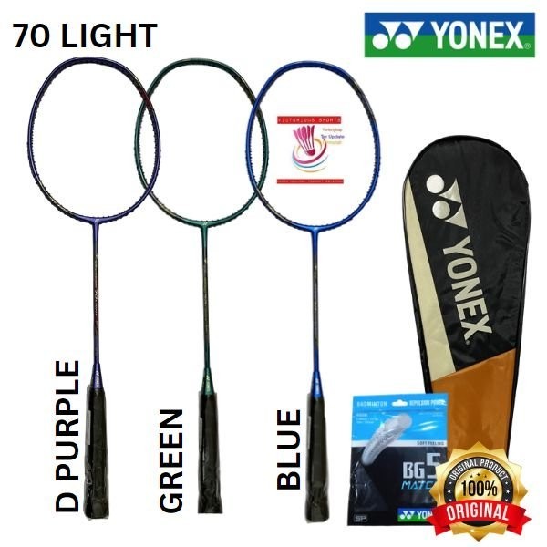 RAKET BADMINTON BULUTANGKIS ORIGINAL YONEX NANORAY 70 LIGHT RUDY HART