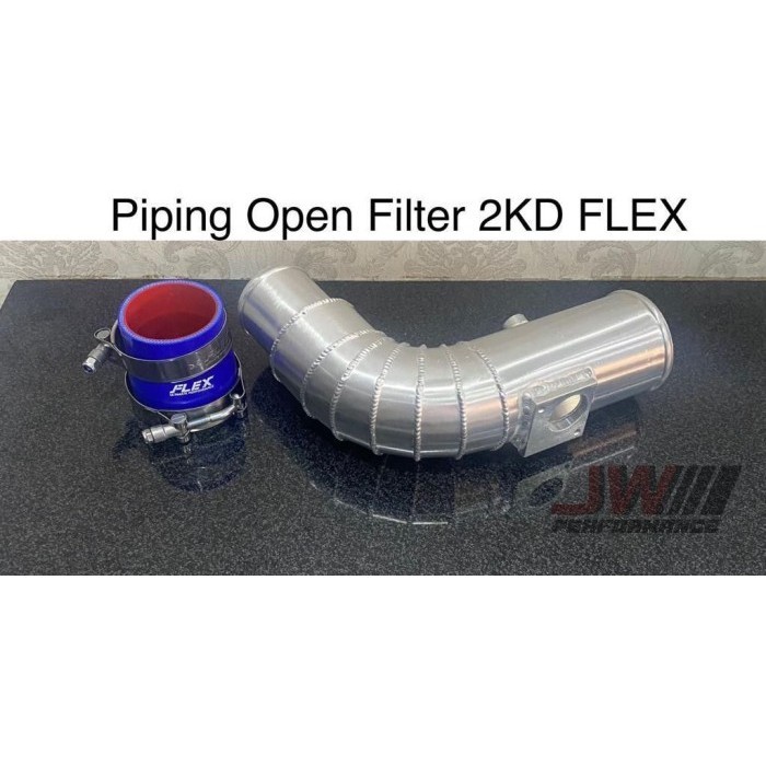 PIPING OPEN FILTER INNOVA FORTUNER 2KD PIPA OPEN FILTER ALUMINIUM FLEX