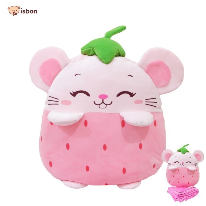 PROMO TERBATAS Balmut Bantal Selimut Karakter Buah Berry dan Mouse ISTANA BONEKA