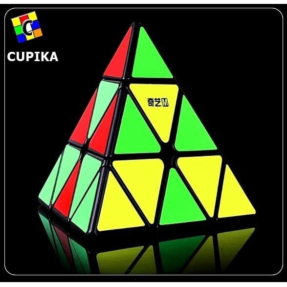 Rubik Pyraminx Piramid Qiyi Ms Magnetic Magnet Blackbase
