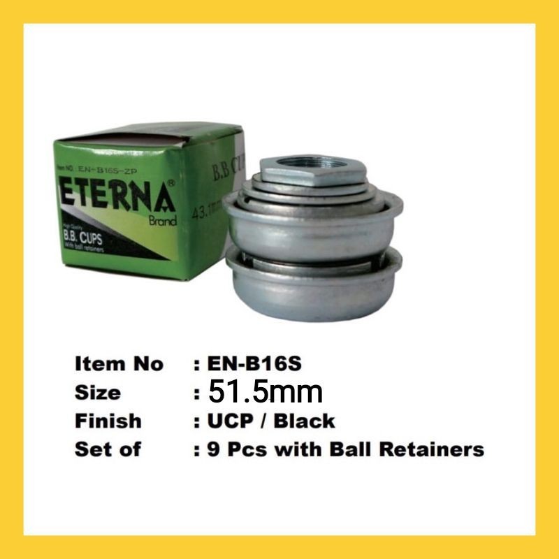 BEARING eterna kom tengah mangkokan tengah bb cup khusus bmx 20