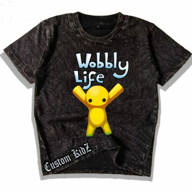 wanshed kaos anak katun premium Wobbly life