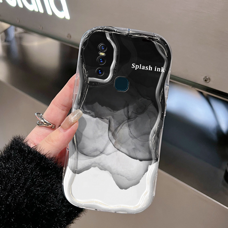 Casing Hp VIVO V15 VIVO V15 Pro VIVO V20 Pro VIVO S7 Case minimalis pola bintik hitam HP ponsel Kesi