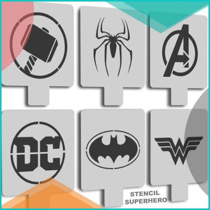 

Stencil Super hero Spiderman/ batman/ Thor/ Avengers/ Wonder woman 19F