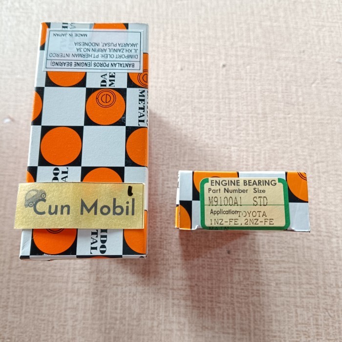 Metal duduk Vios Old 1NZ-FE 2NZ-FE M9100A1 Tanpa Nok Daido Jepang