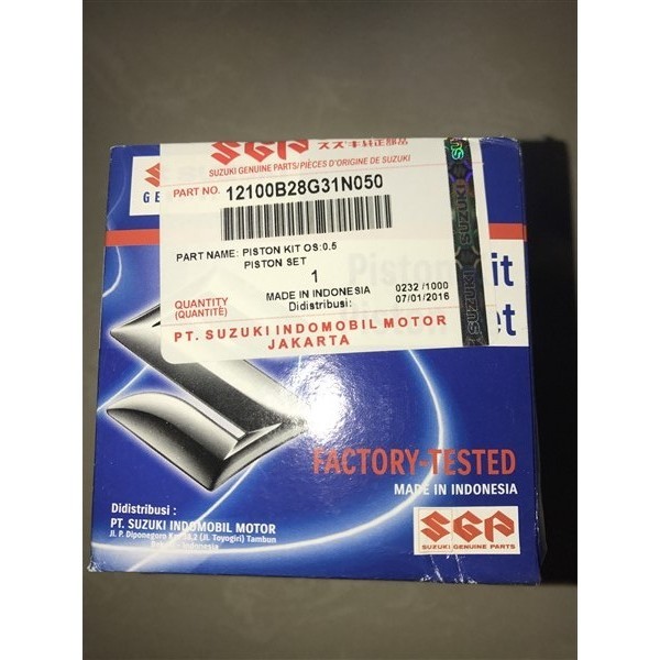 Piston Kit Shogun 125 RR Original SGP OS 50