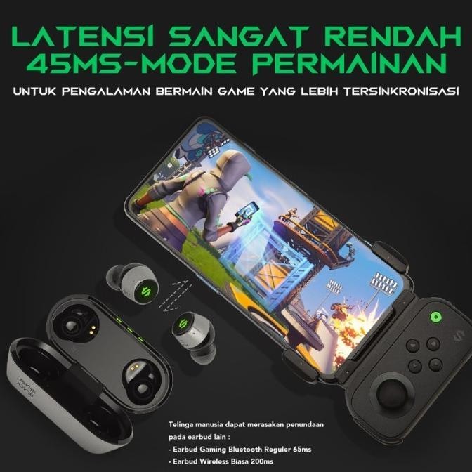 Black Shark Lucifer T4 Gaming Earphone Tws Headset Bluetooth Loewe_Vit