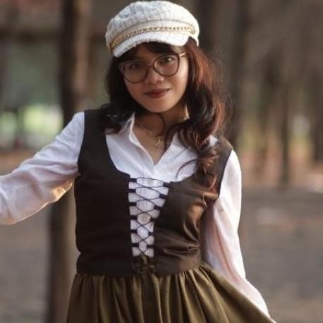 Mega Rompi Tali Vest Wanita Rompi Retro Vintage|Anuratu Meisyatere