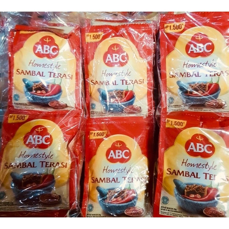 

Sambal Terasi ABC Homestyle 20 gram isi 10 pcs