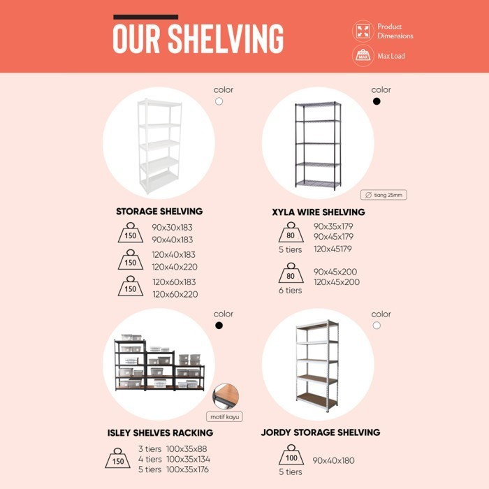 Informa - Rak Besi Storage Sheing 9030183 White