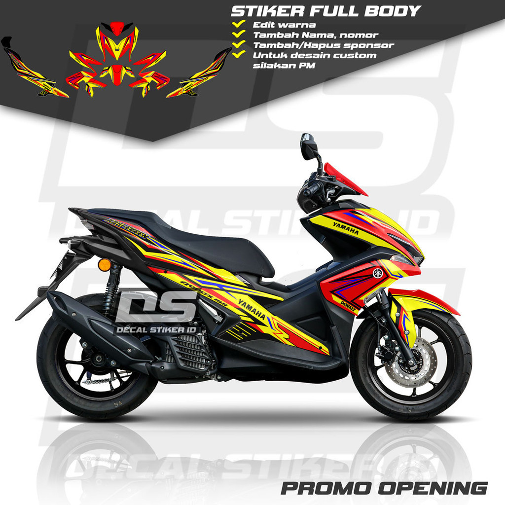 Decal Aerox 155 Full Body Keren Stiker Aerox 155 Full Body Keren Striping Aerox 155 Terbaru Decal Ae