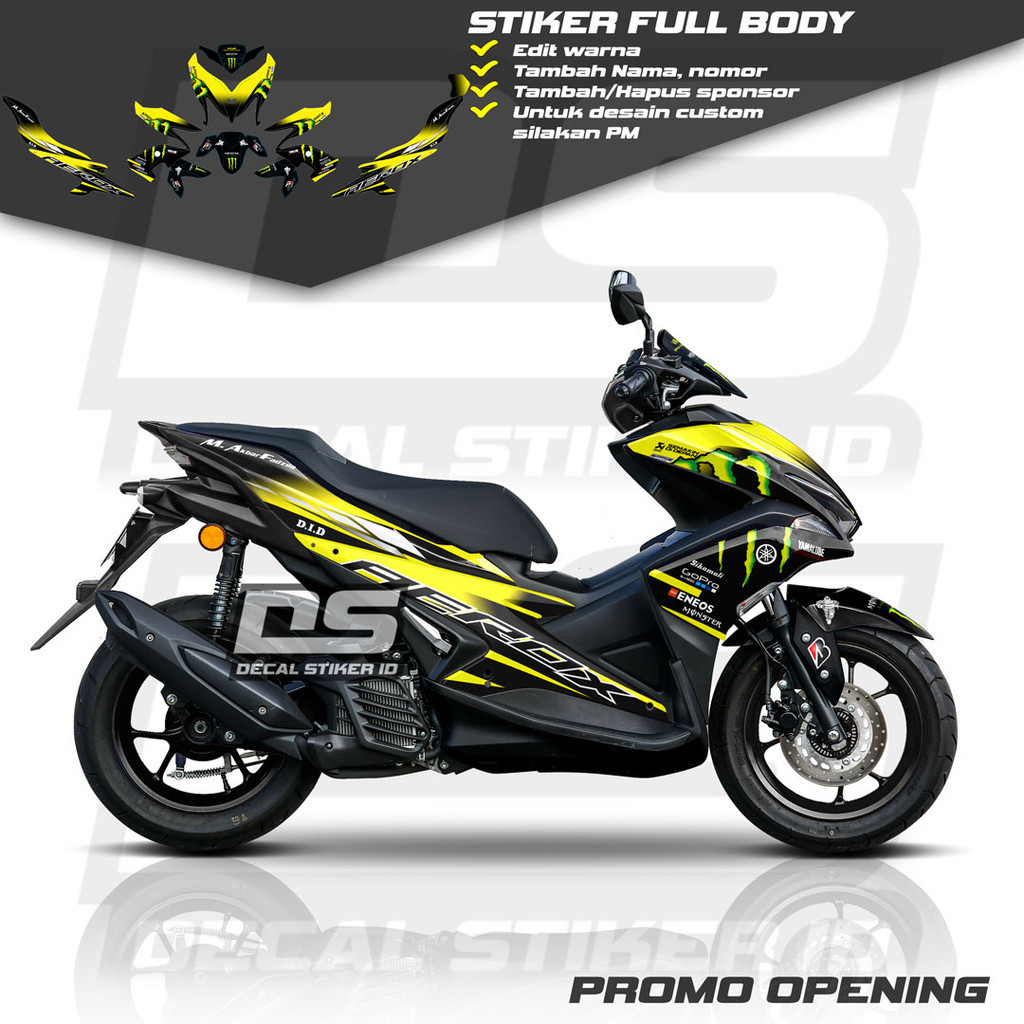 Decal Aerox 155 Full Body Keren Stiker Aerox 155 Full Body Keren Striping Aerox 155 Terbaru Decal Ae