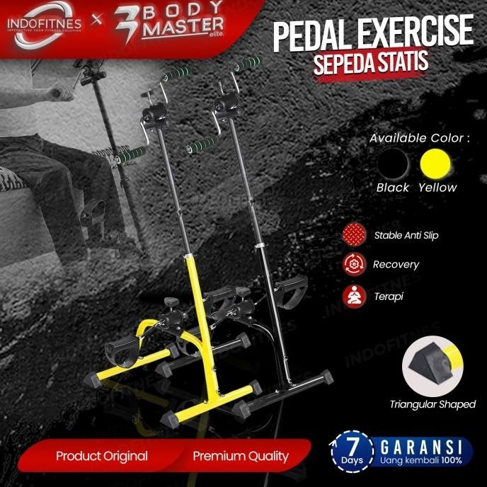 BDMS Pedal Exerciser Sepeda Statis Mini Bike Terapi Stroke Lansia