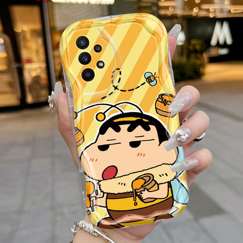 Casing Hp Samsung Galaxy A22 M22 A23 A21s A24 Case hp kartun Crayon Shinchan Casing pola ponsel Kesi