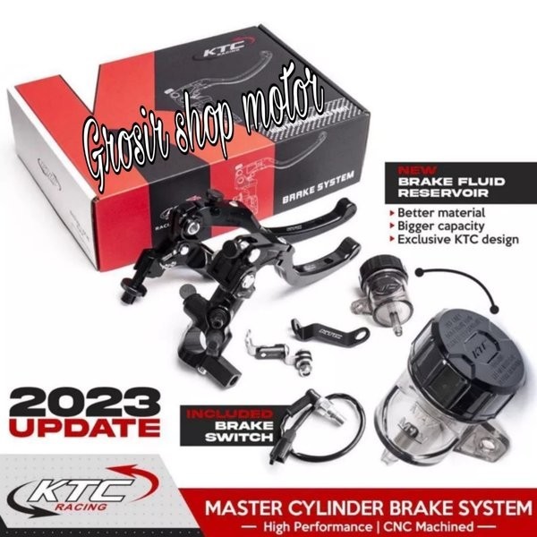 Set handel kopling plus master rem tabung ktc racing - Master rem ktc up 105 17mm universal Rx king