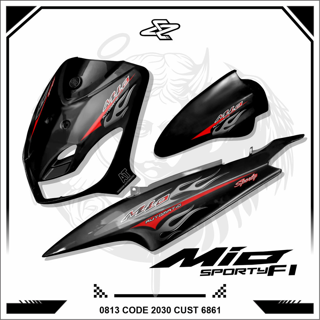 STRIPING MIO sporty api original STRIPING MIO SPORTY STRIPING MIO SMILE TRANSPARAN