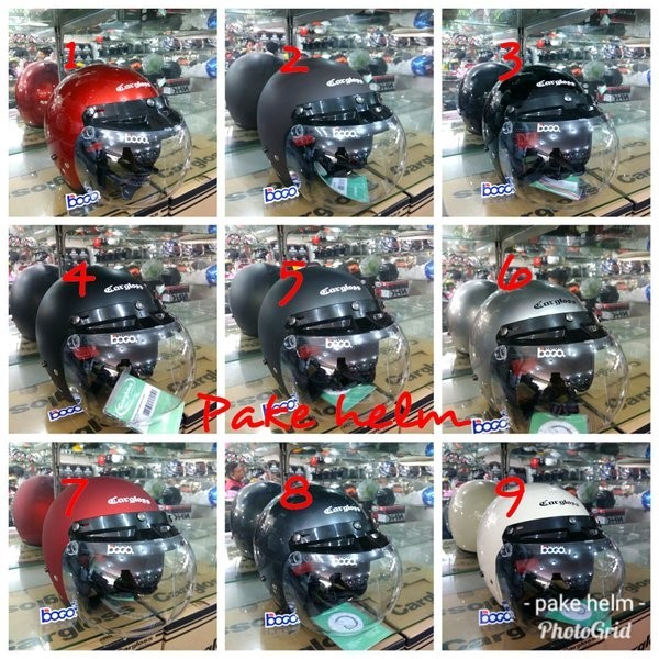 HELM CARGLOSS RETRO KACA BOGO CEMBUNG BENING ORIGINAL