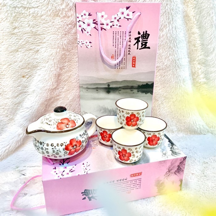 Teko Set Keramik Kado Pernikahan