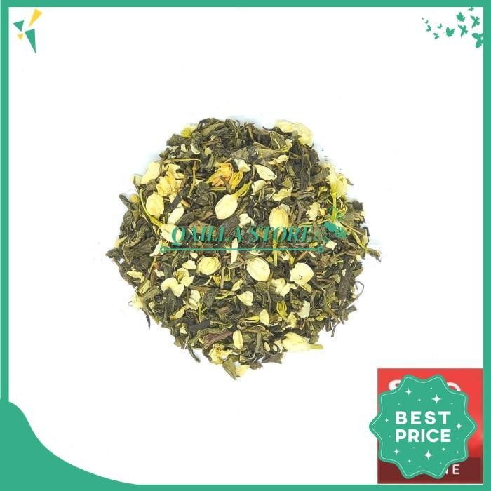 

WHITE JASMINE TEA BLEND - TEH HIJAU MELATI / JASMINE GREEN TEA 60 GRAM TERJAMIN BEST