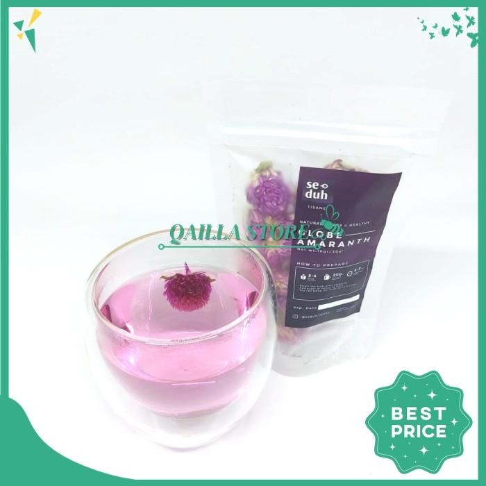 

SEDUH GLOBE AMARANTH TEA / TEH BUNGA GLOBE AMARANT UNGU 30 GRAM BEST PRODUK