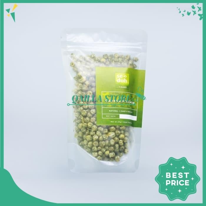 

SEDUH - KUNCUP KRISAN KERING TEH BABY CHRYSANTHEMUM TISANE 50 GRAM TERJAMIN BEST