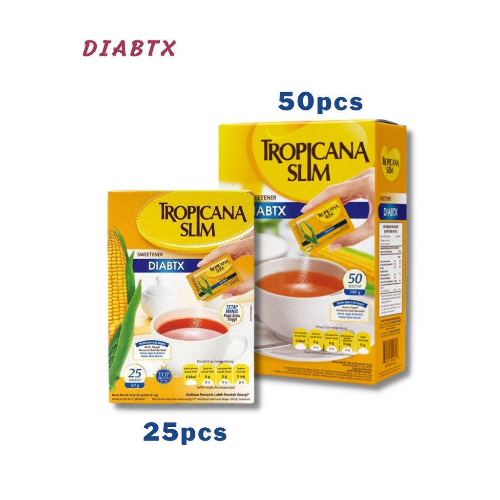 

TROPICANA SLIM SWEETENER DIABTX / GULA KHUSUS PENDERITA DIABETES