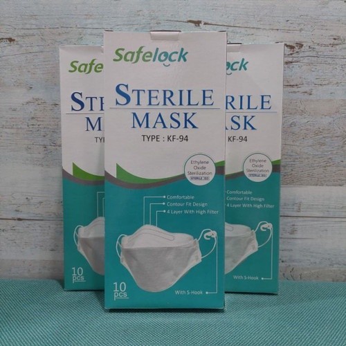 SAFELOCK KF94 4 PLY STERILE MASK - MASKER KF94 GRATIS PENGAIT
